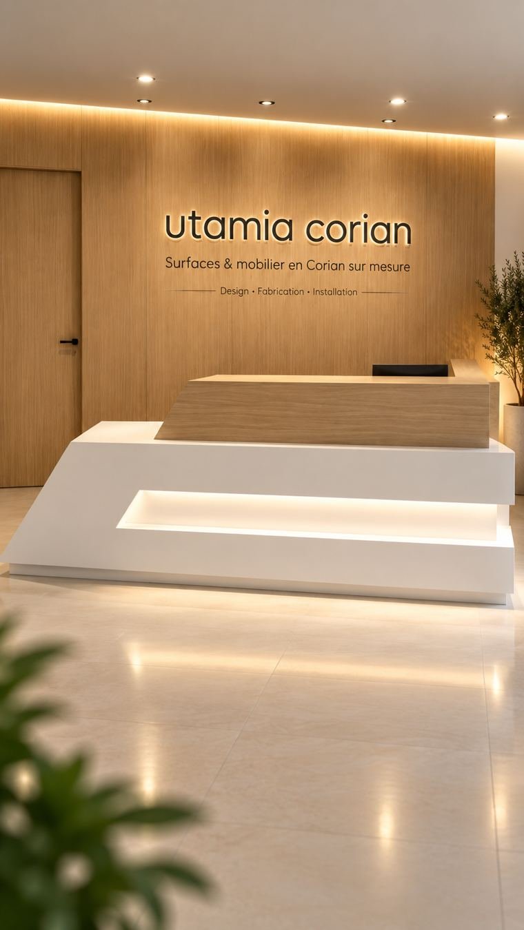 Accueil facetté utamia corian