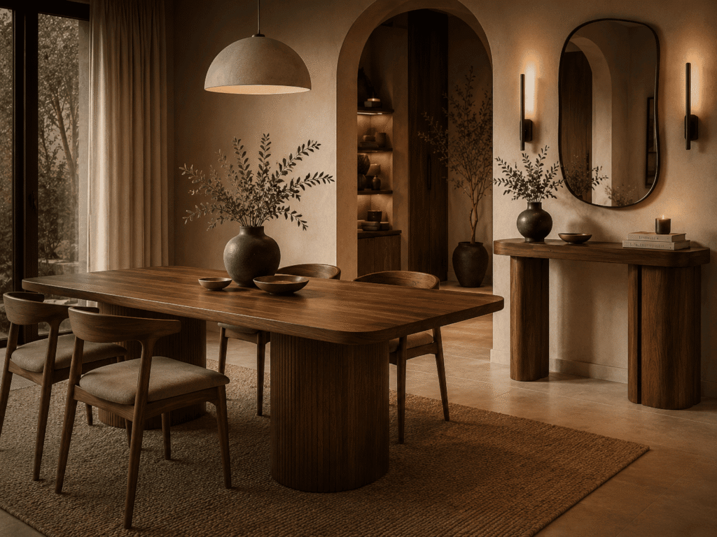 Table et console design réalisées par UTAMIA