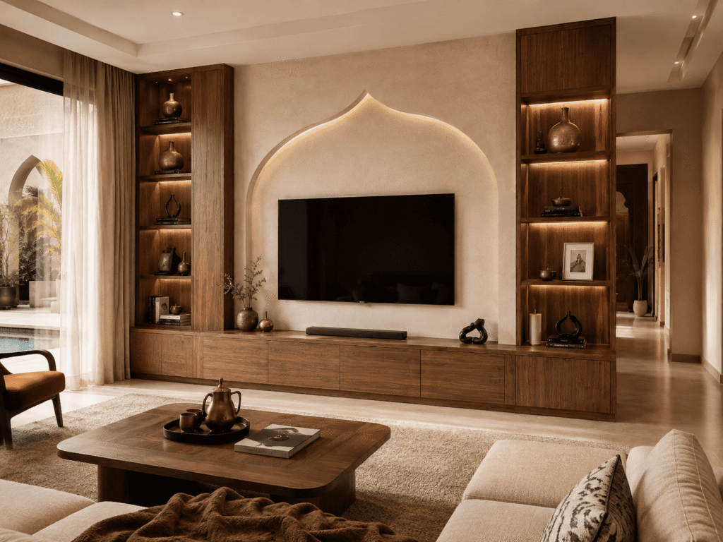 Meuble TV moderne sur mesure par UTAMIA