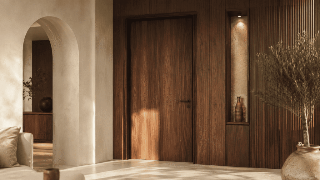 Panneaux muraux décoratifs rainurés