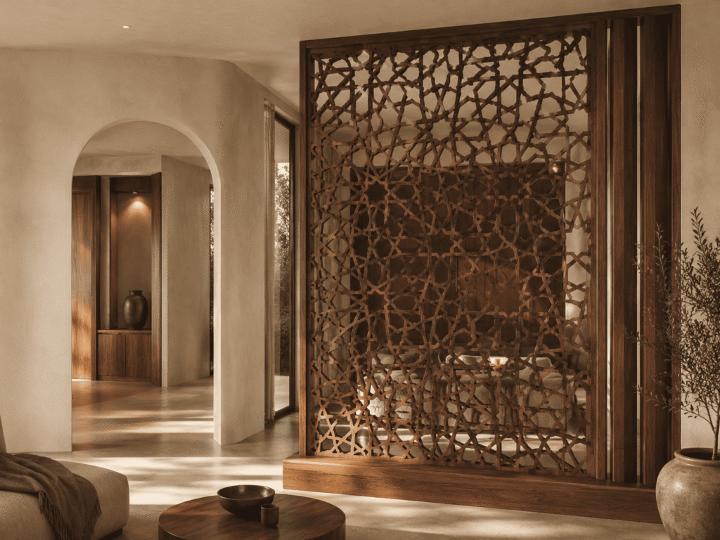 Claustra décoratif sur mesure en bois