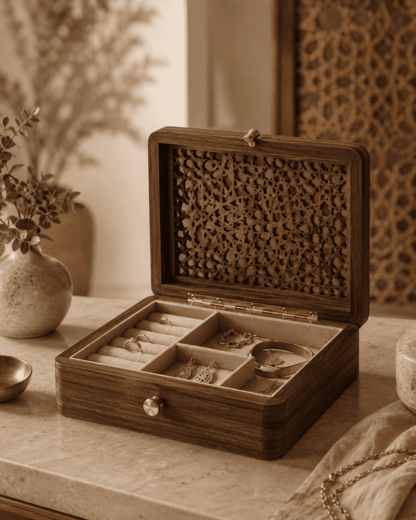 Coffret à bijoux personnalisé en bois